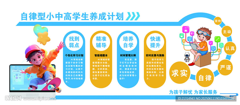 自律型小中高学生养成计划