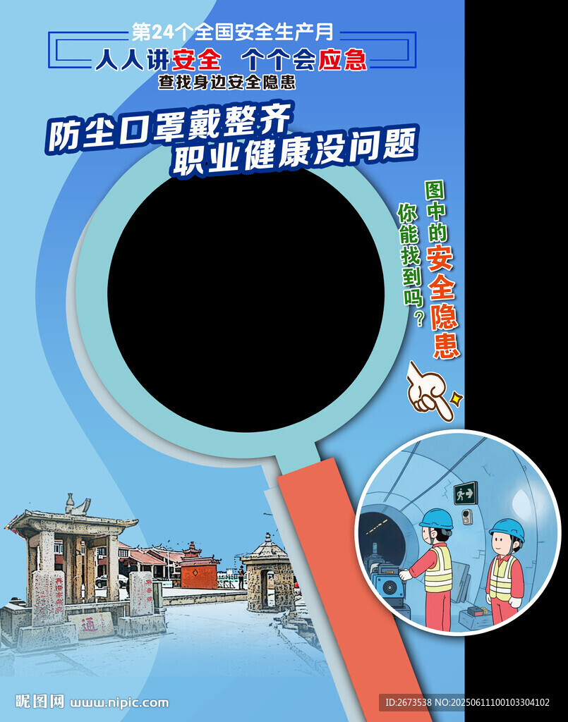 安全生产拍照框