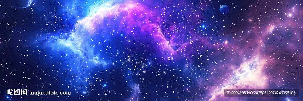 星空长幅高清背景图