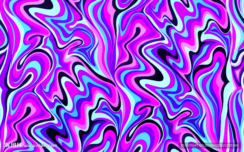 彩色流体