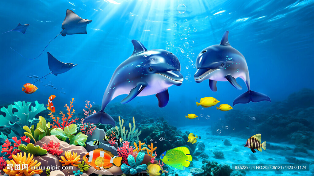 海底世界海豚
