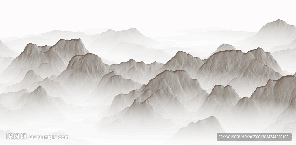水墨群山