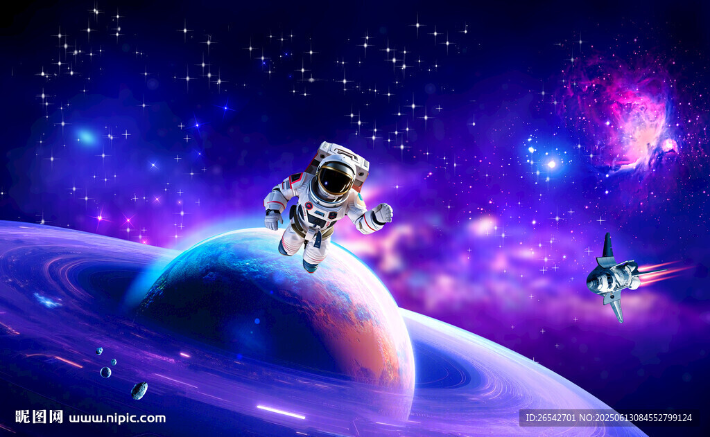 土星卫星行星星空 