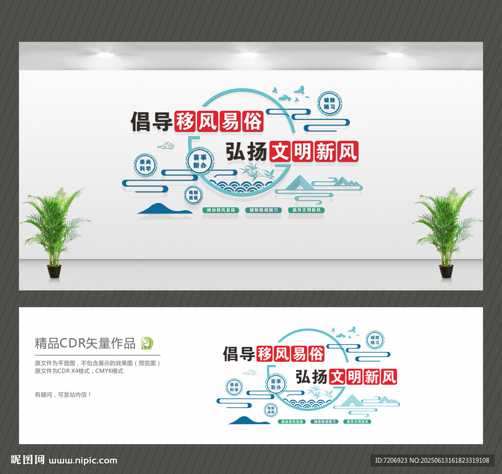 移风易俗文化墙