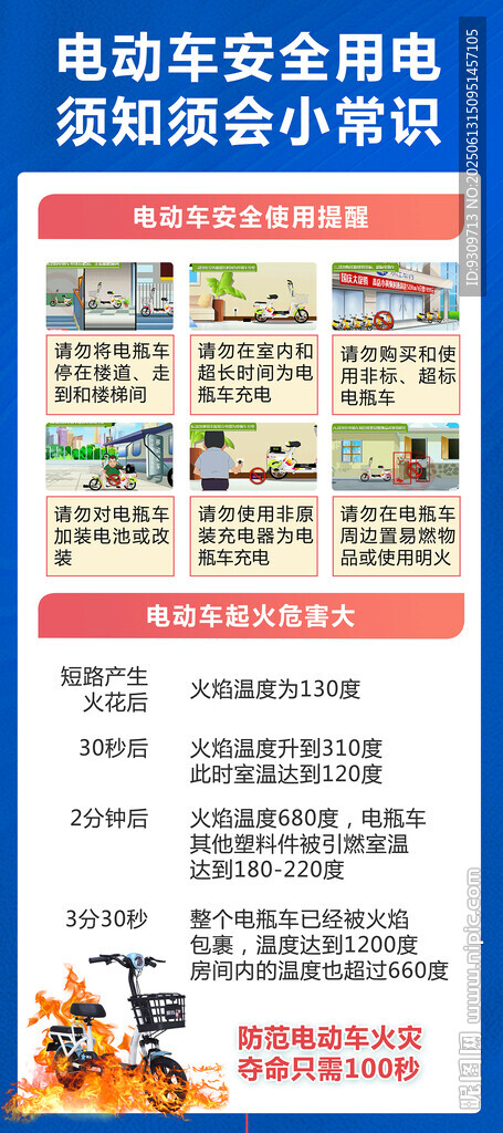 电动车安全用电展架