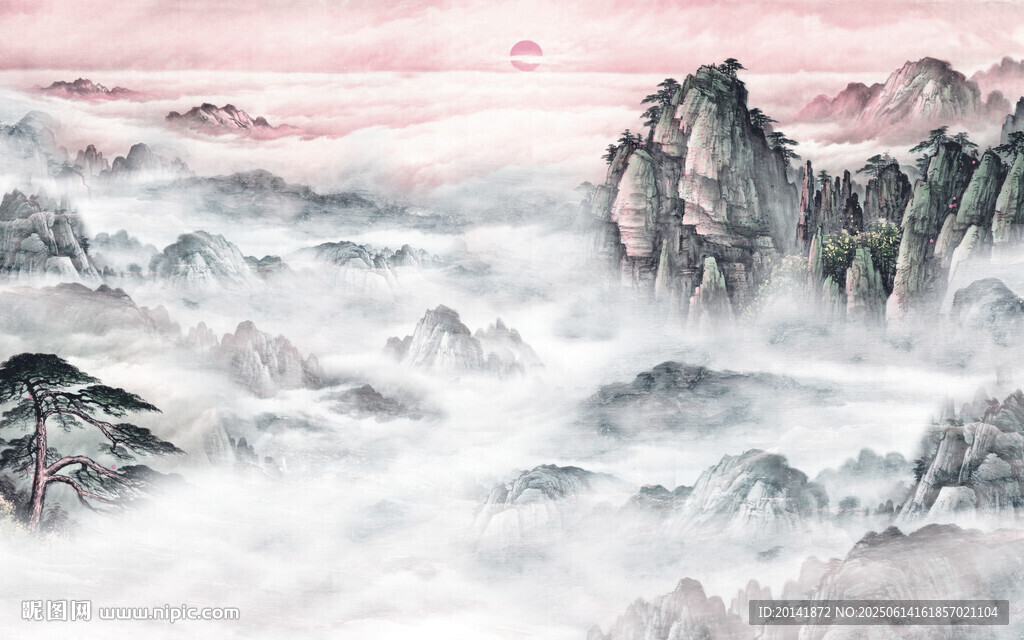 中式水墨山水