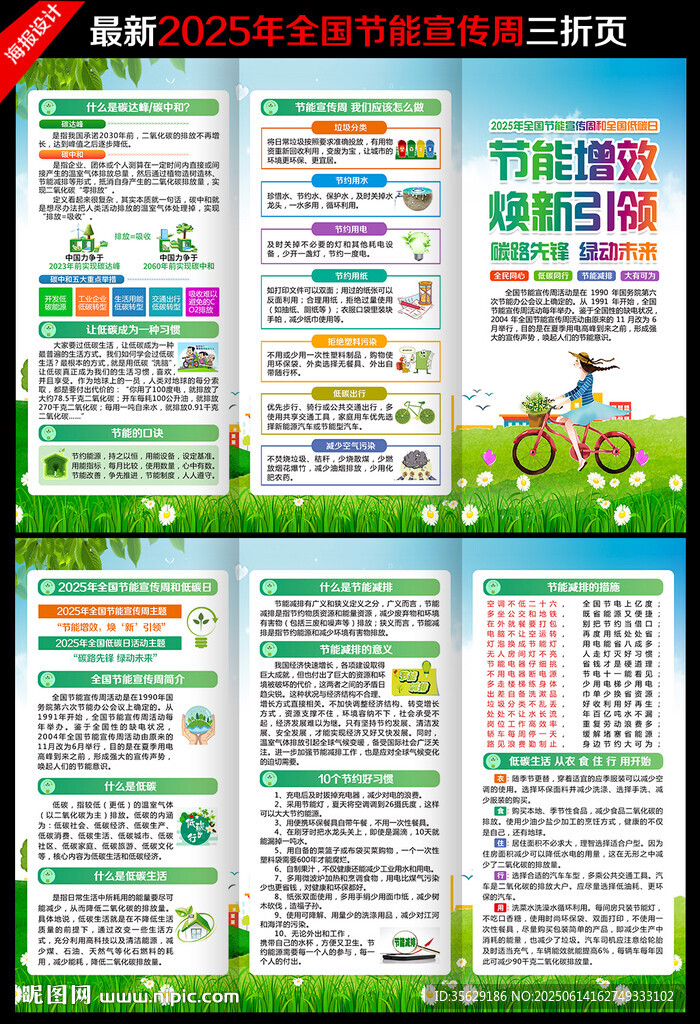 2025全国节能宣传周三折页