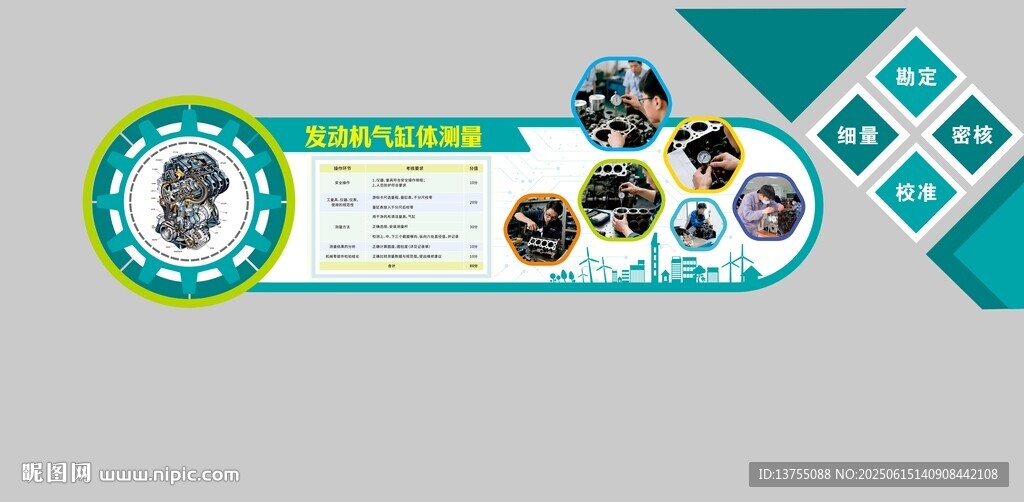 新能源专业发动机气缸体测量