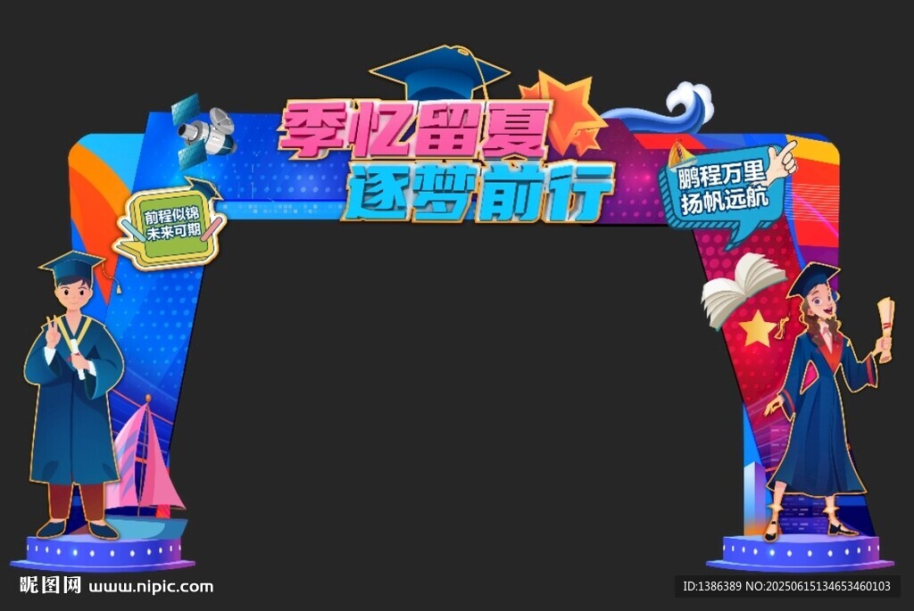 毕业门头