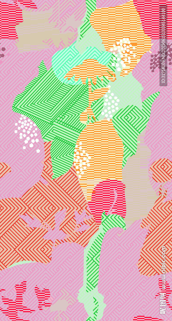 梦幻海底植物插画