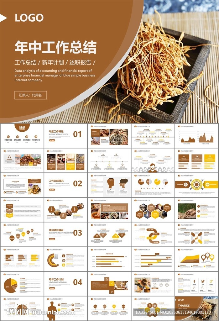 中医中药行业总结计划PPT
