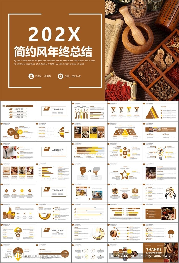 中医中药行业总结计划PPT