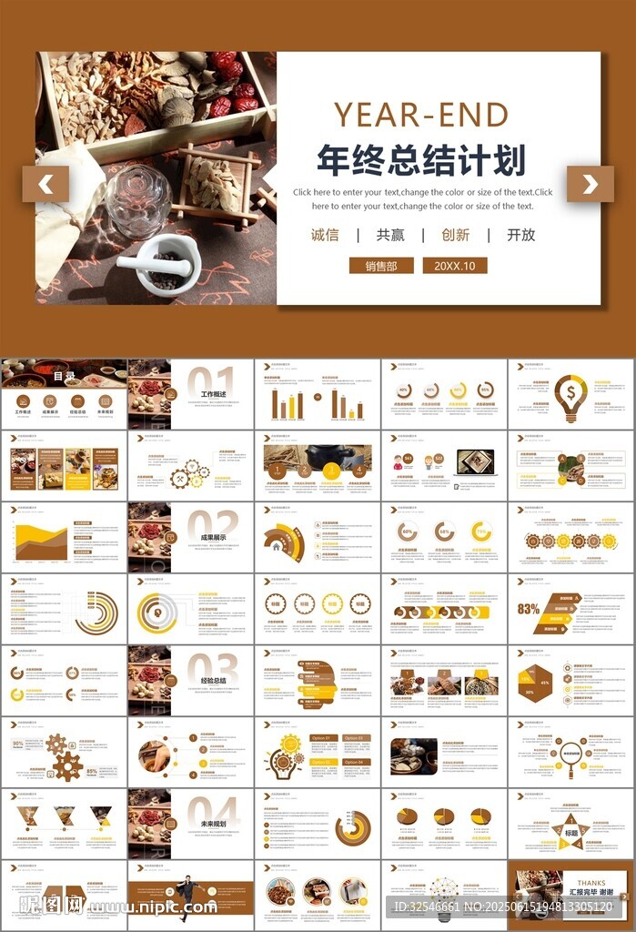 中医中药行业总结计划PPT