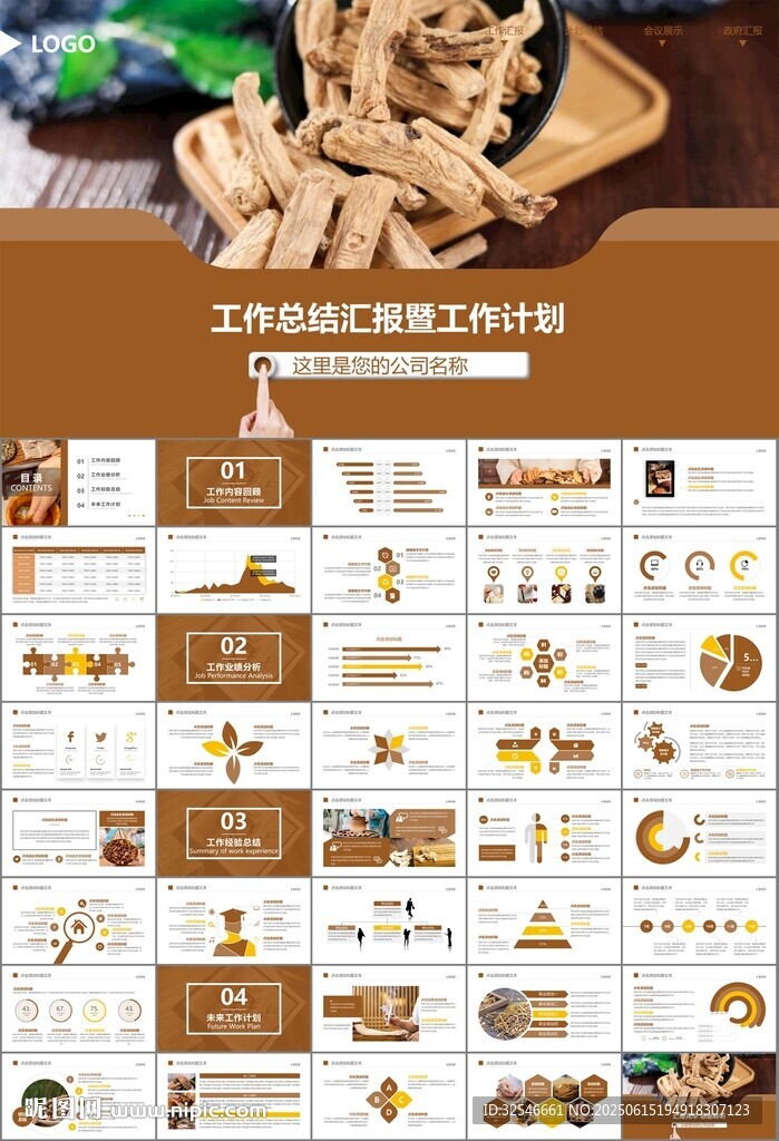 中医中药行业总结计划PPT