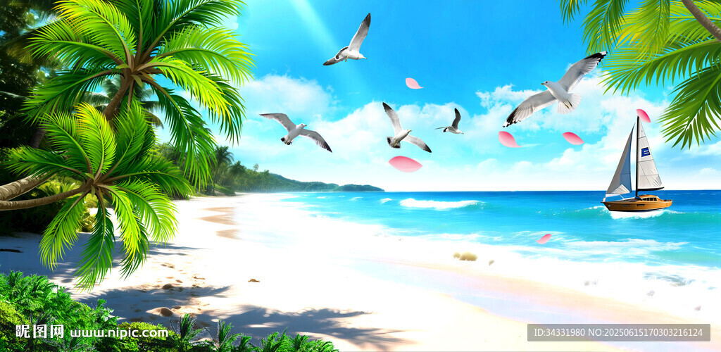 海边风景背景