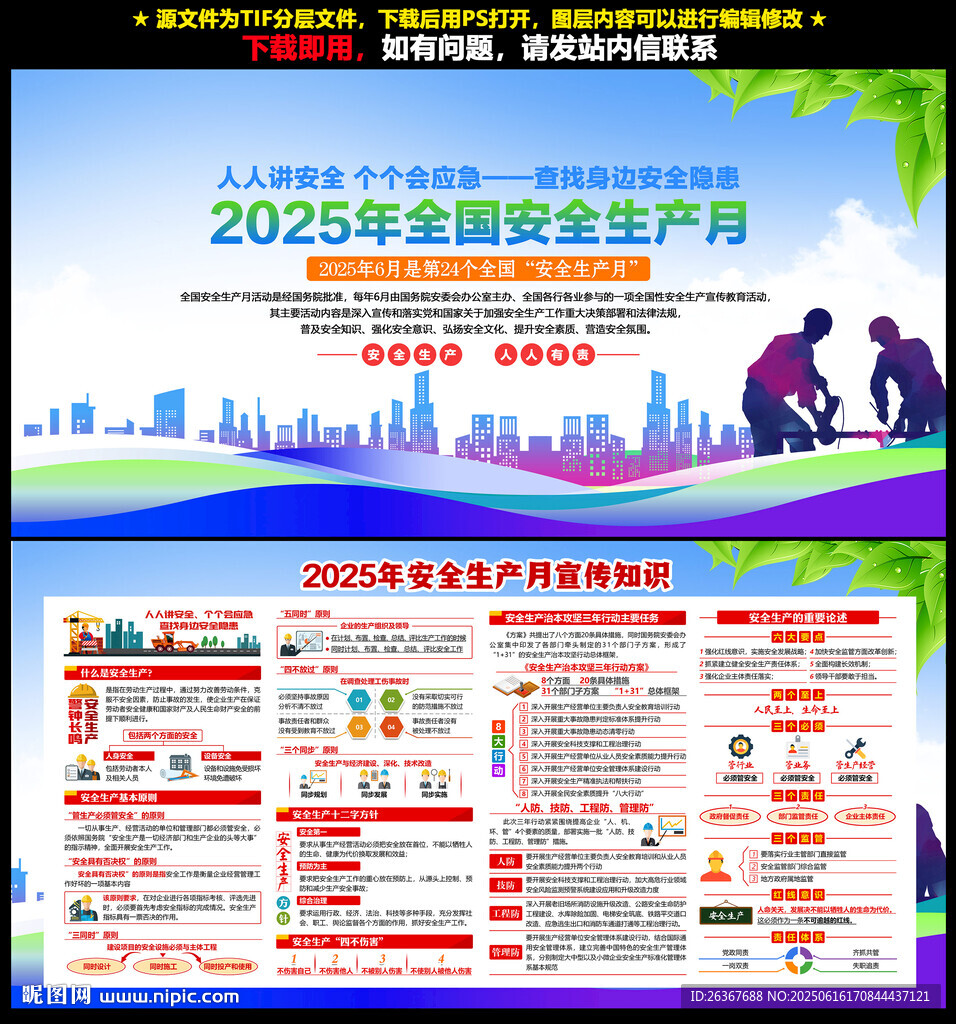 2025安全月展板