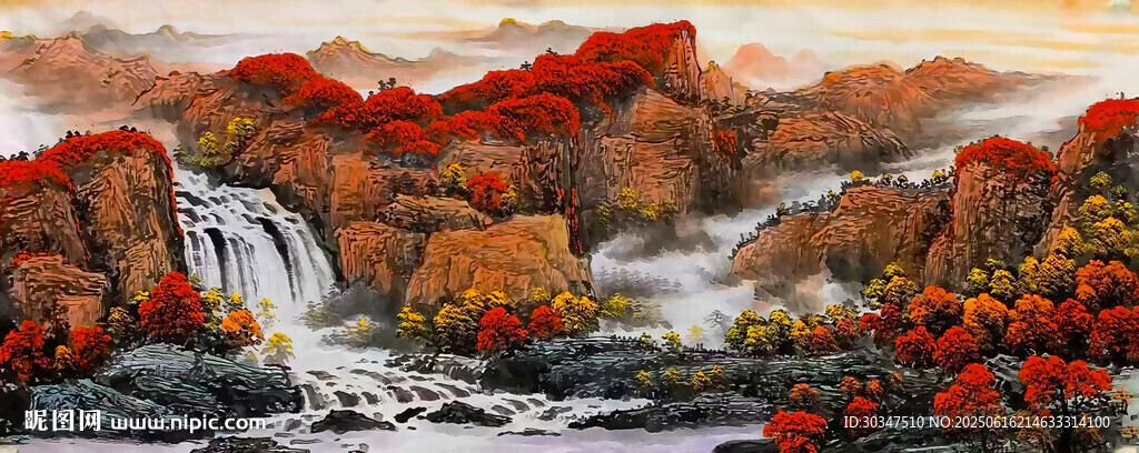 国画办公室山水挂画