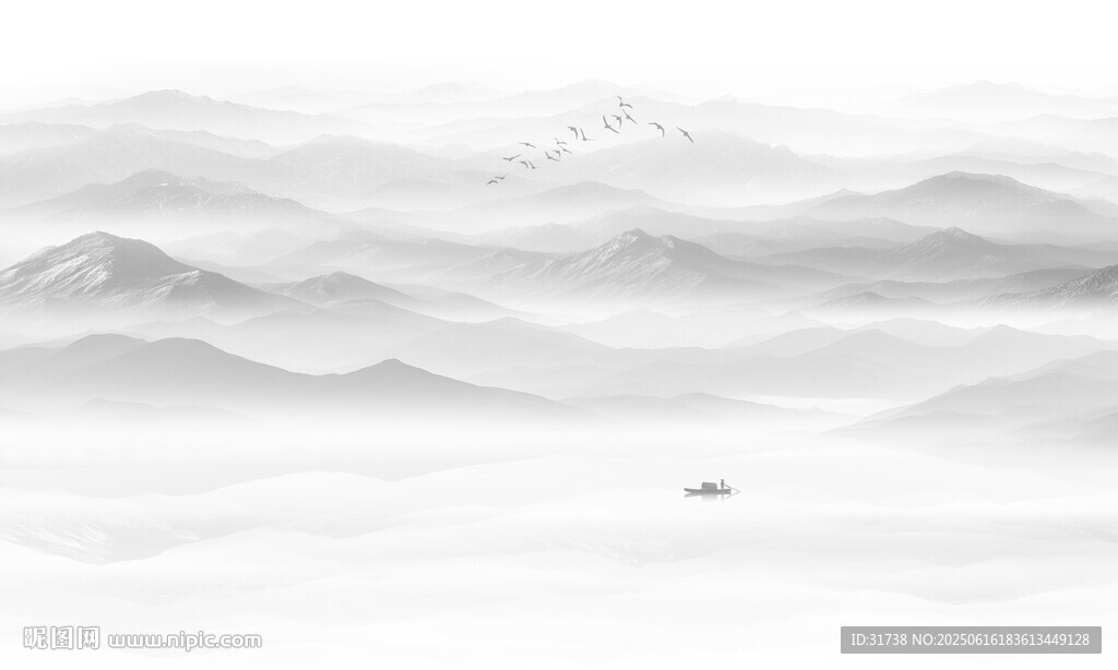 新中式山水画