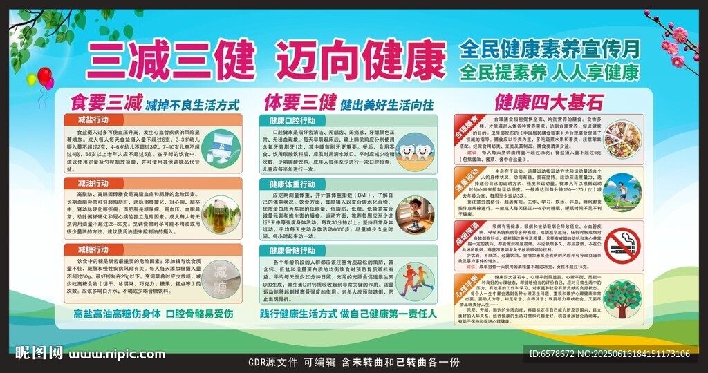 三减三健宣传栏