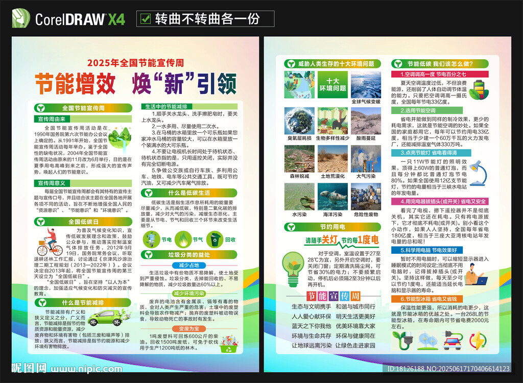 2025全国节能宣传周宣传单