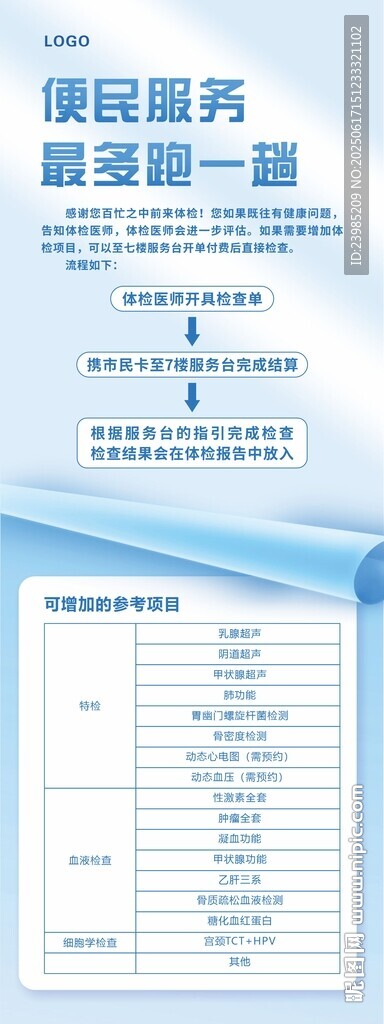 便民服务医院展架