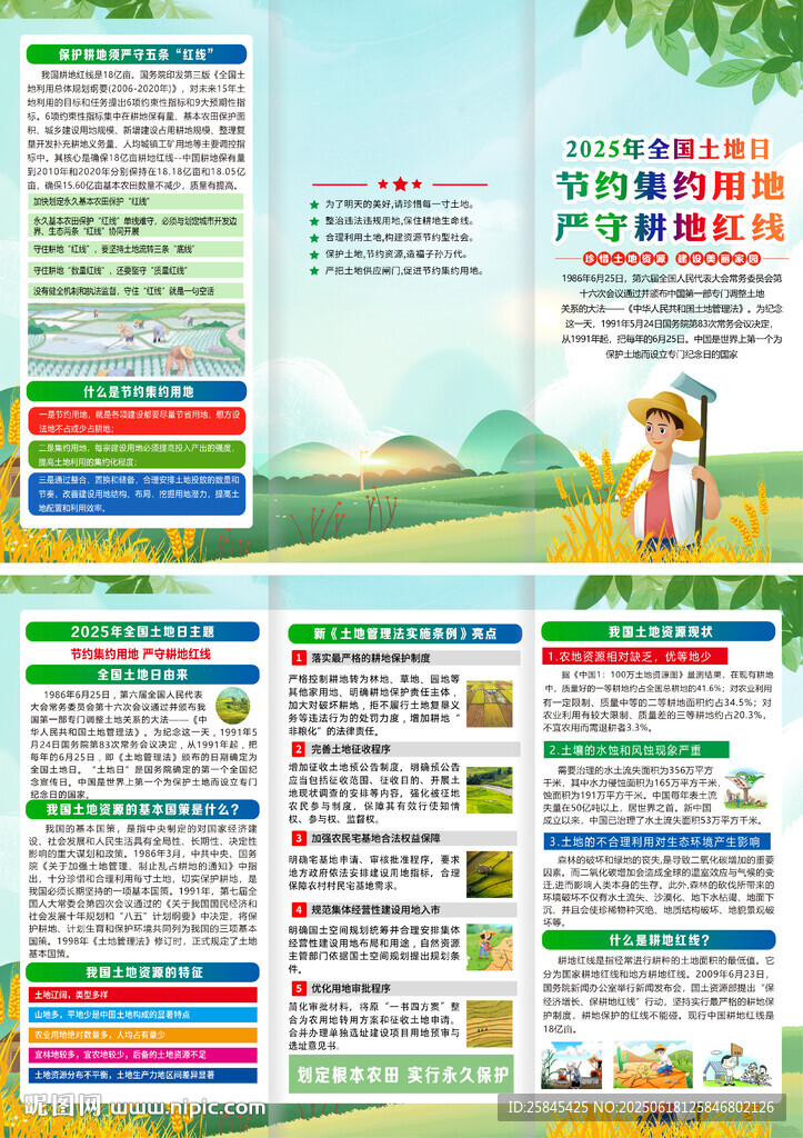 2025年全国土地日折页