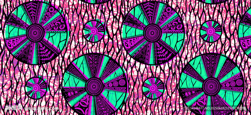 多彩几何图案纹理