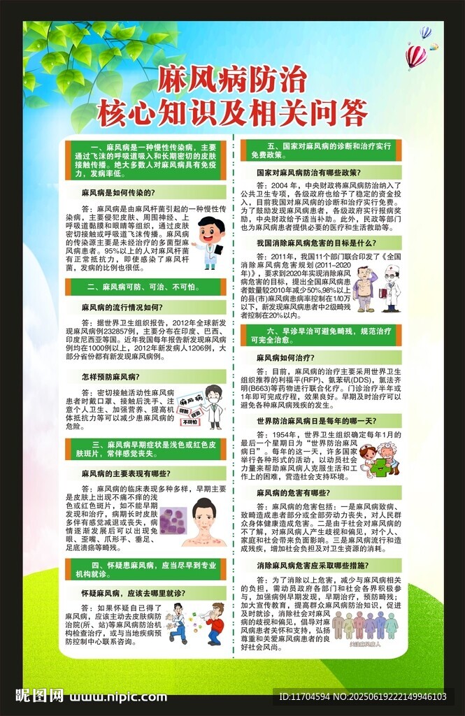 麻风病日海报