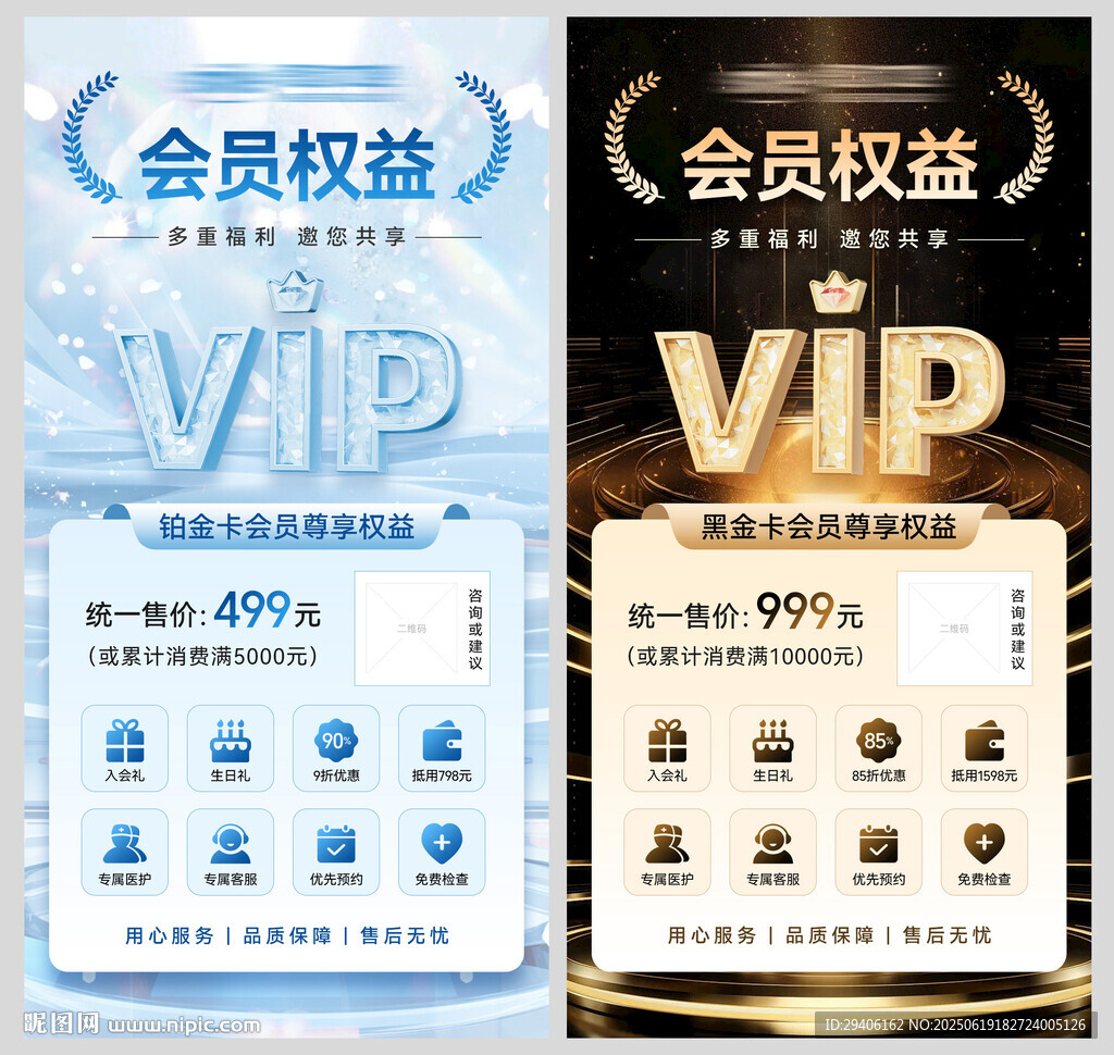 会员权益海报