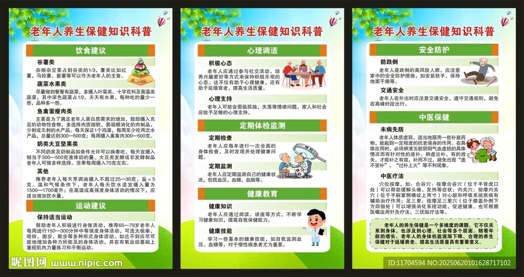 全国老年健康宣传周展板