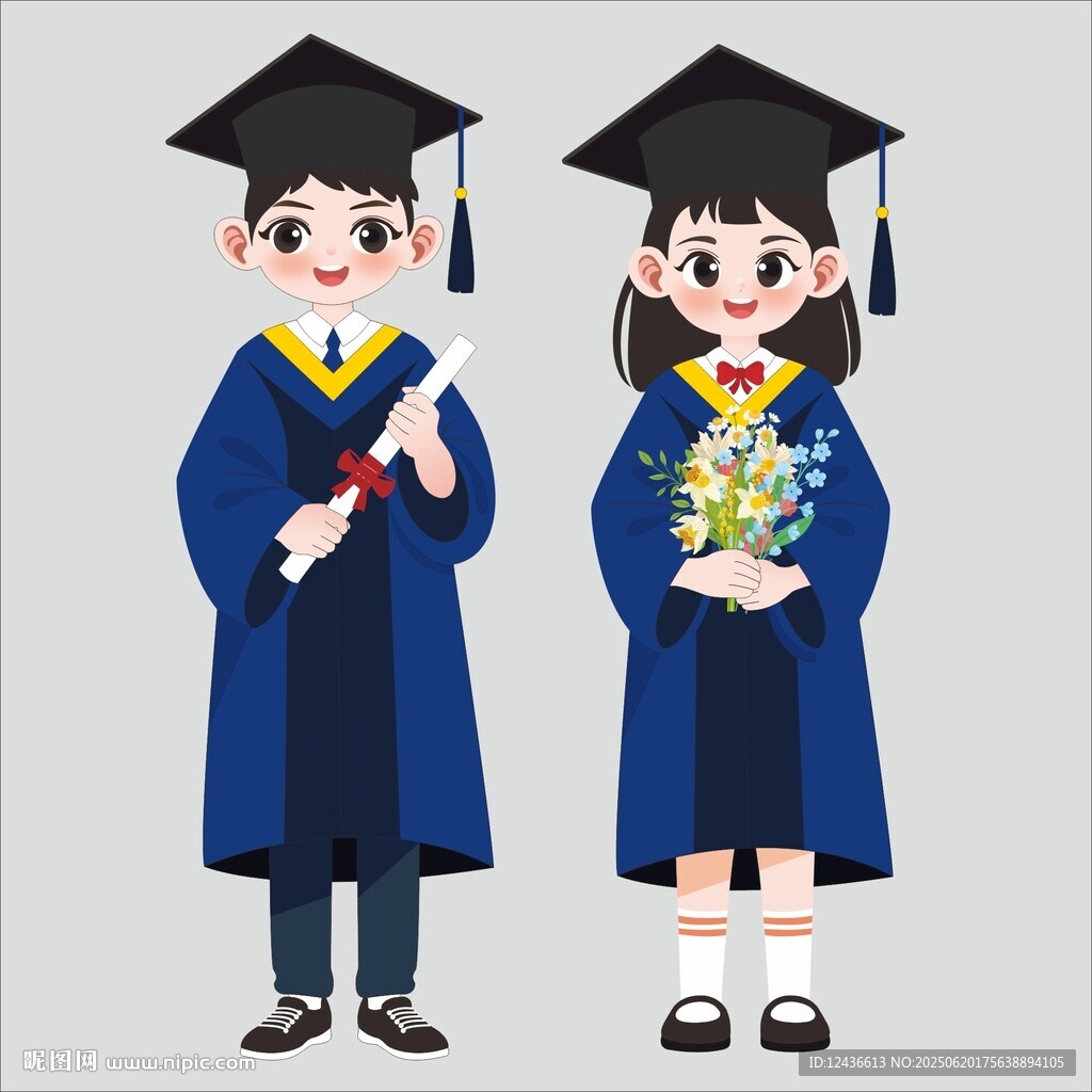 卡通毕业生