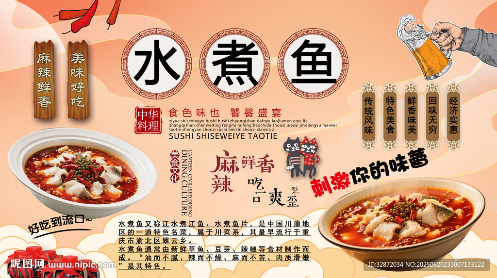 水煮鱼背景墙