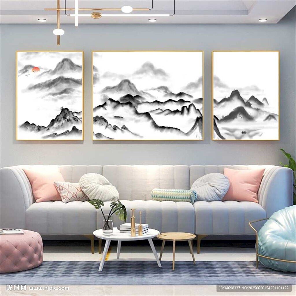 中国风山水装饰画