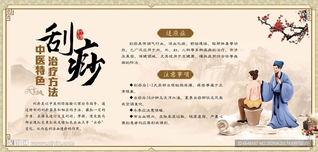 刮痧展板