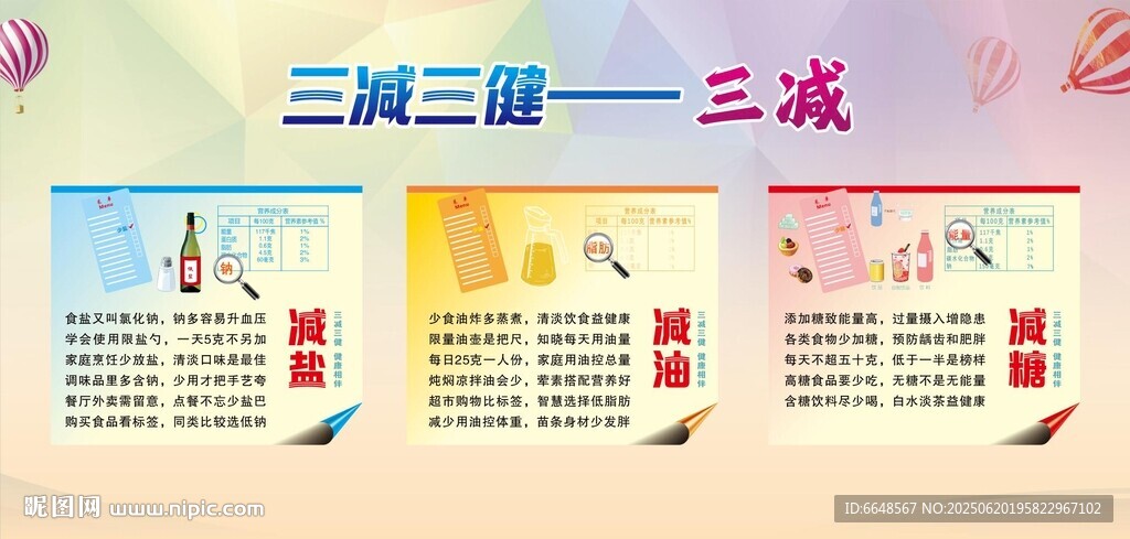 三减三健展板