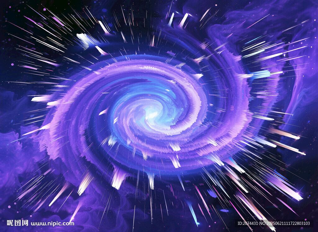梦幻紫色宇宙漩涡景象