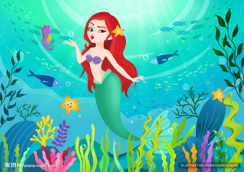 海底美人鱼的梦幻世界