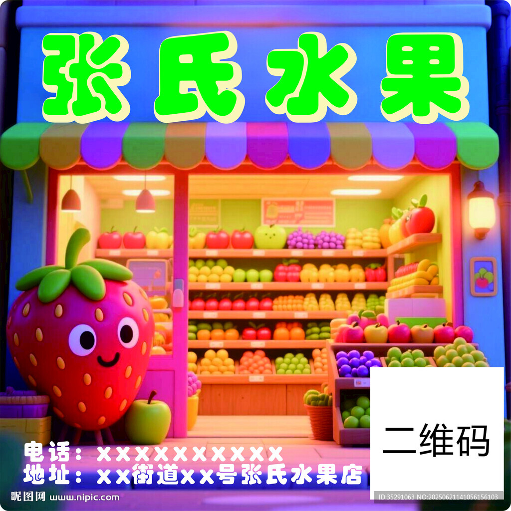 水果标签贴纸
