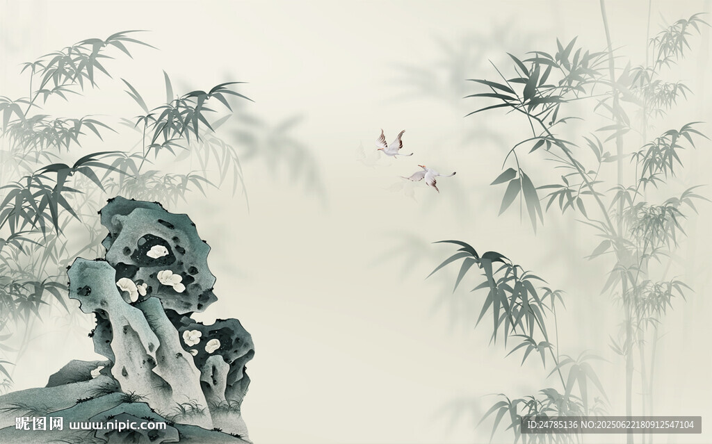 水墨竹子