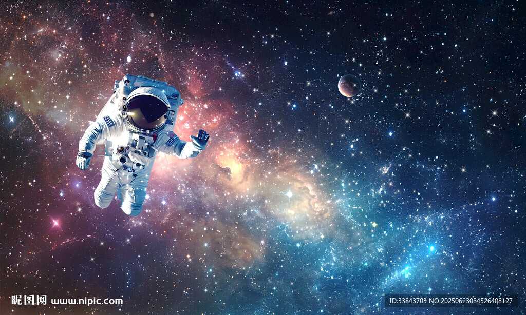 宇宙太空人星空壁画壁纸
