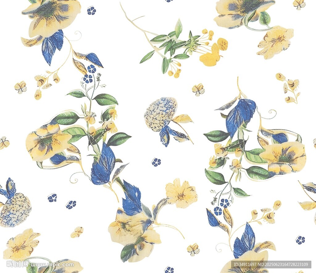 清新花卉图案背景
