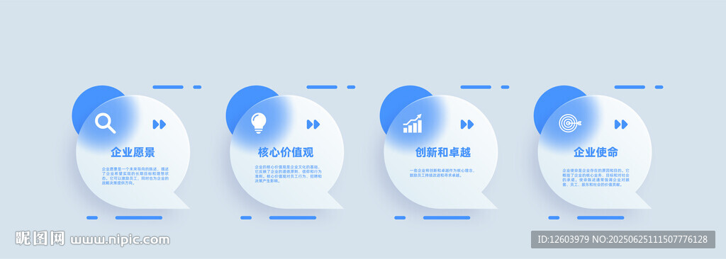 四瓶清新包装的护肤乳液