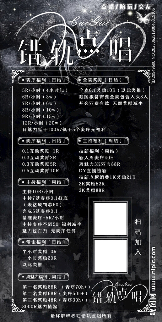 语音厅制度海报