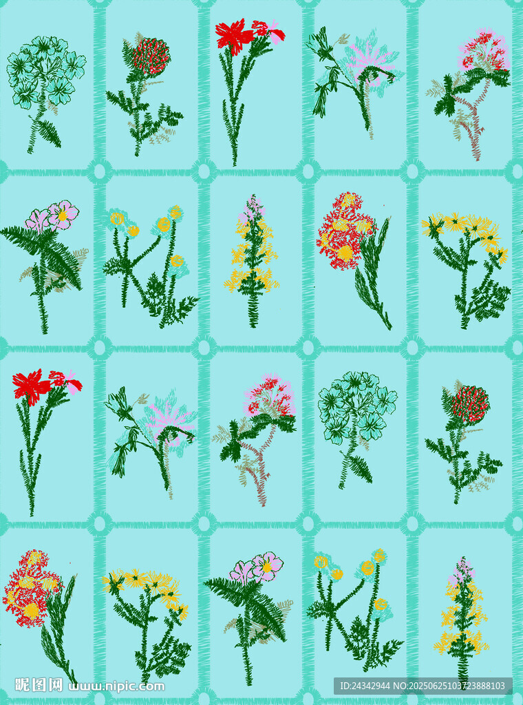 刺绣花
