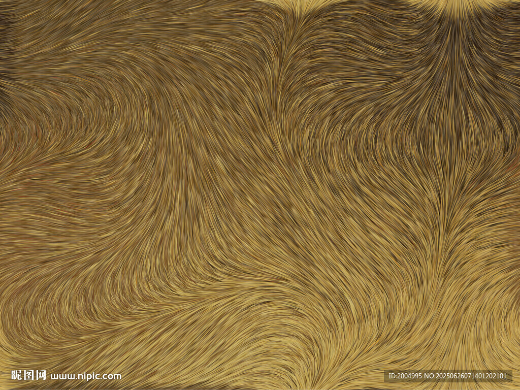 金色毛绒纹理背景图