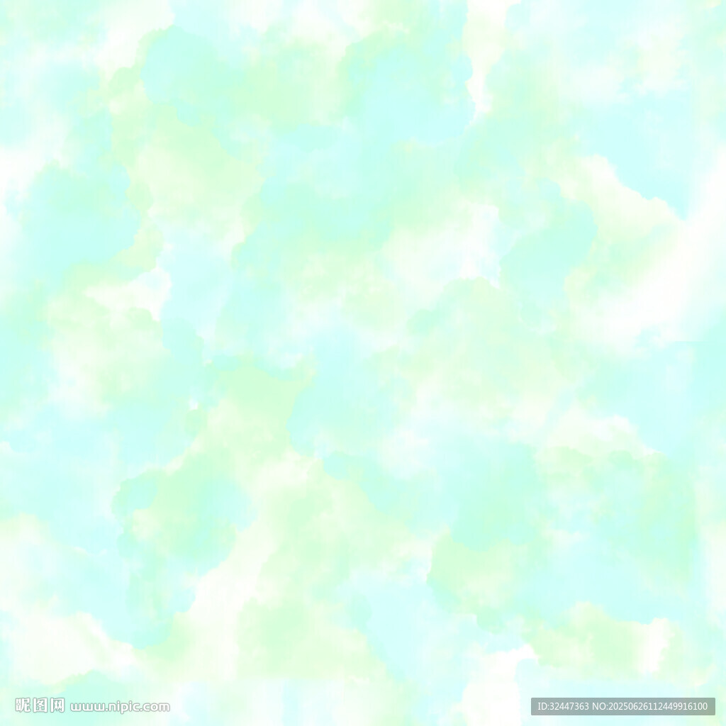 淡绿色梦幻水彩背景纹理