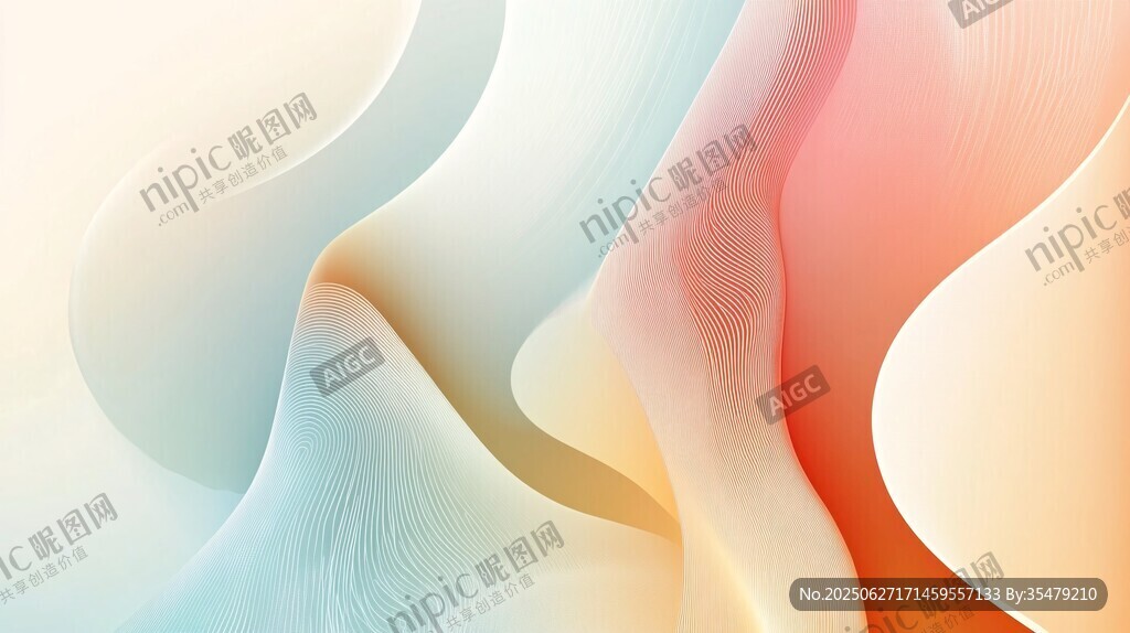 梦幻流体渐变抽象背景图