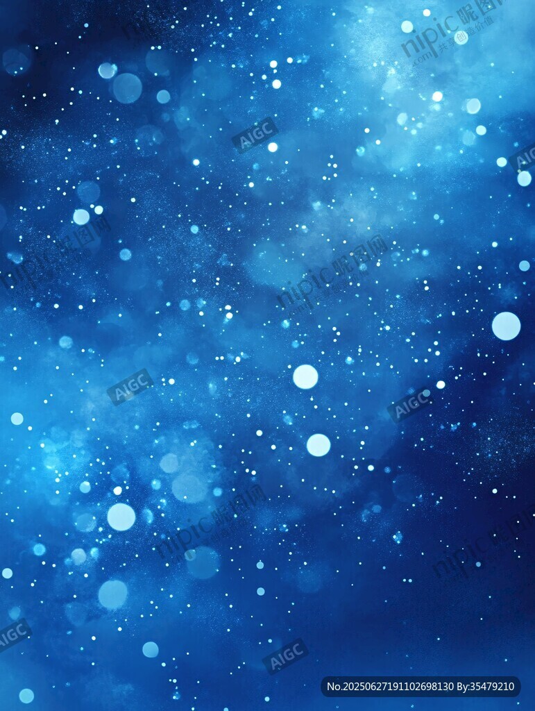 梦幻蓝色星空背景图