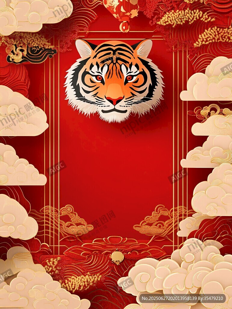 虎年喜庆背景图