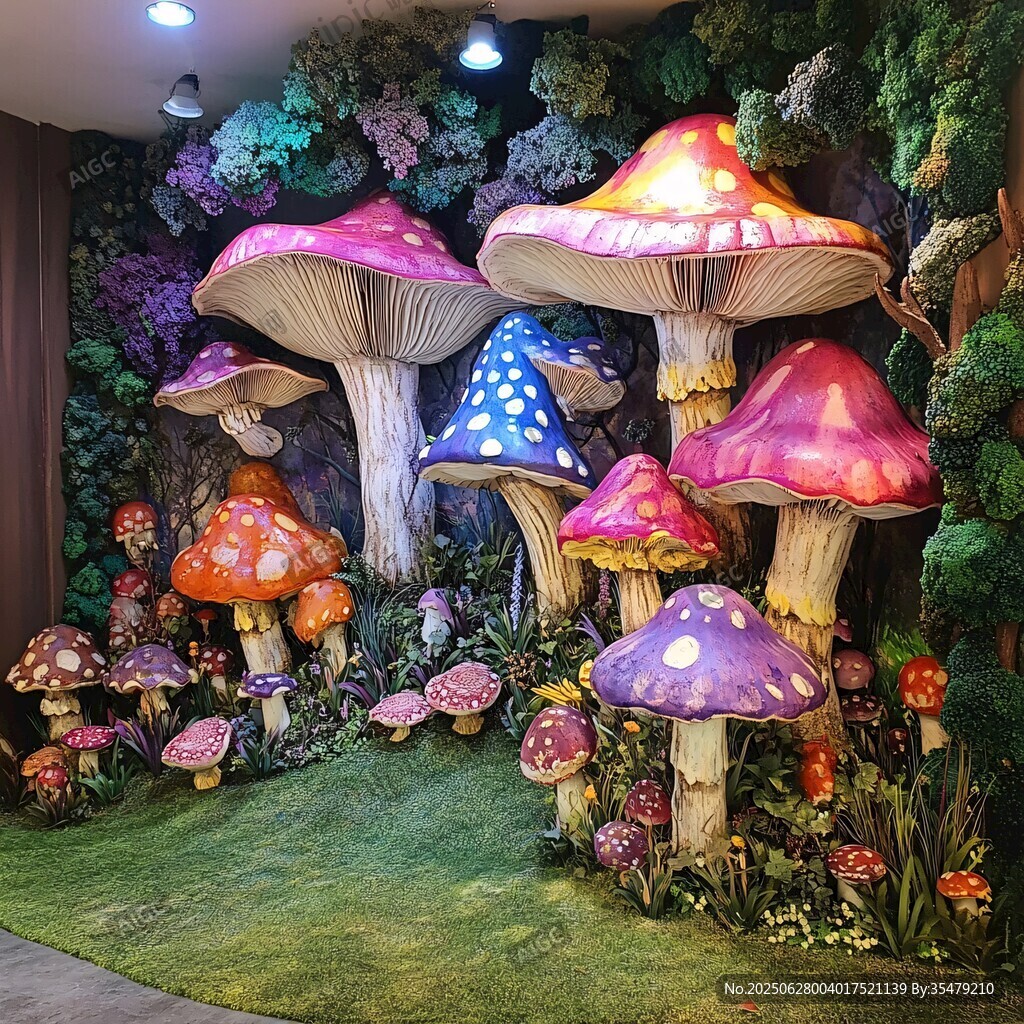 梦幻蘑菇景观造景